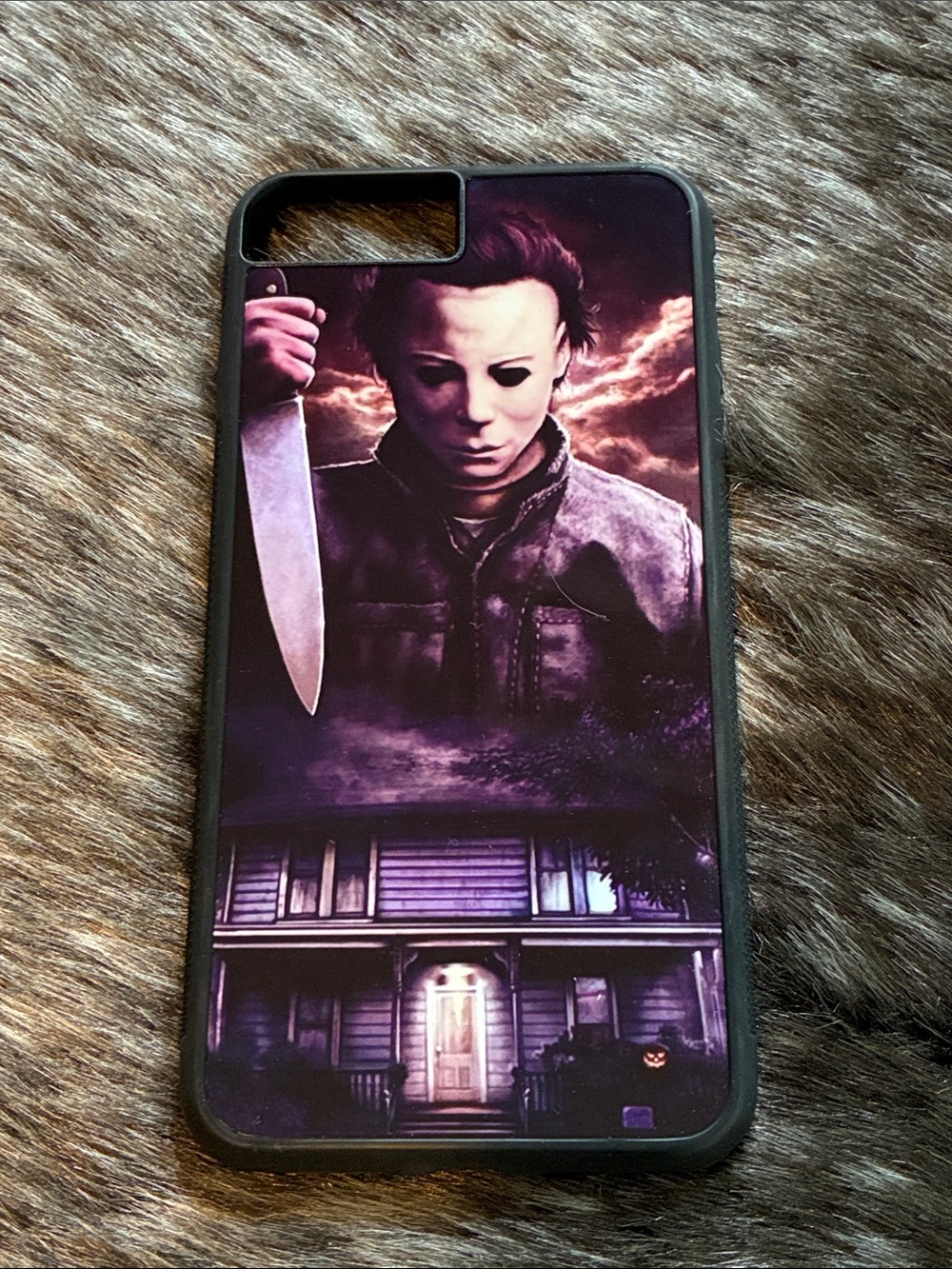 Michael Myers Phone Case Black & Purple